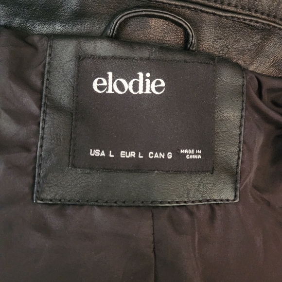 FauxLeather Jacket Women's Large Black - Picture 6 of 6